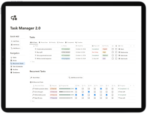 Notion Task Manager Template